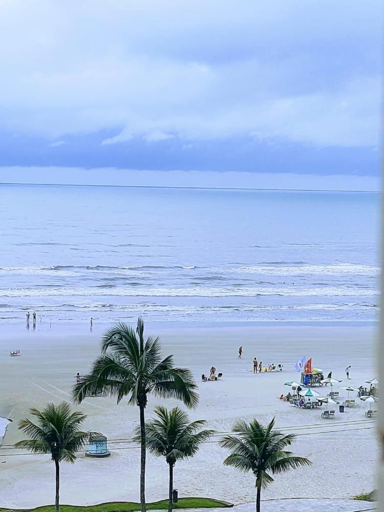 Apto Pe Na Areia Vista Mar Praia Grande  Ngoại thất bức ảnh
